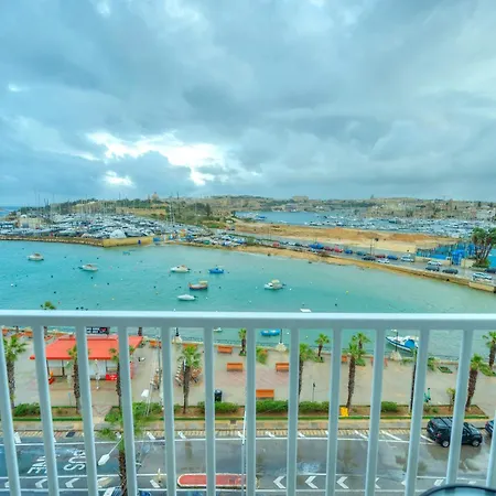 Luxury & Stylish 2bedroom Seafront, Balcony Gogzr-4 * Gzira